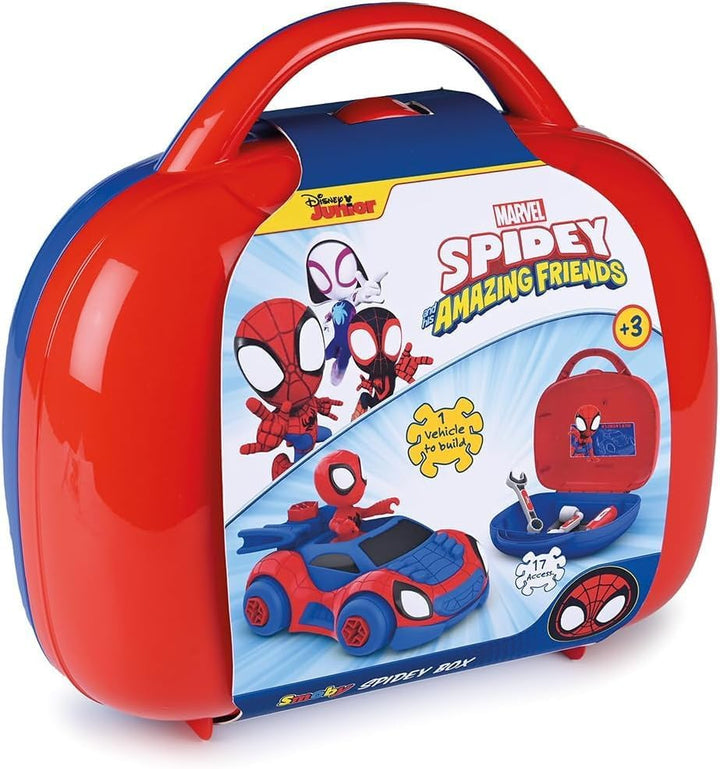 Smoby - Spidey Box – Werkzeugkoffer – Spielzeug zum Basteln für Kinder – 360905