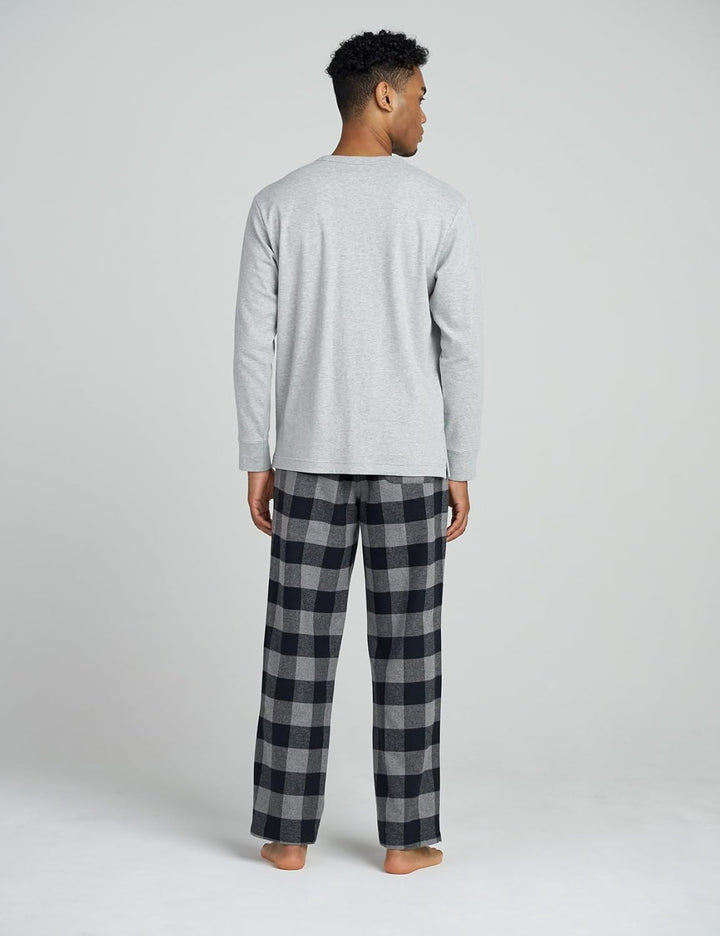 LAPASA Herren Pyjama-Set Schlafanzugset (Extra Warm Flecce Set M129, Wärmer Flanell Set M95, Warm Fl