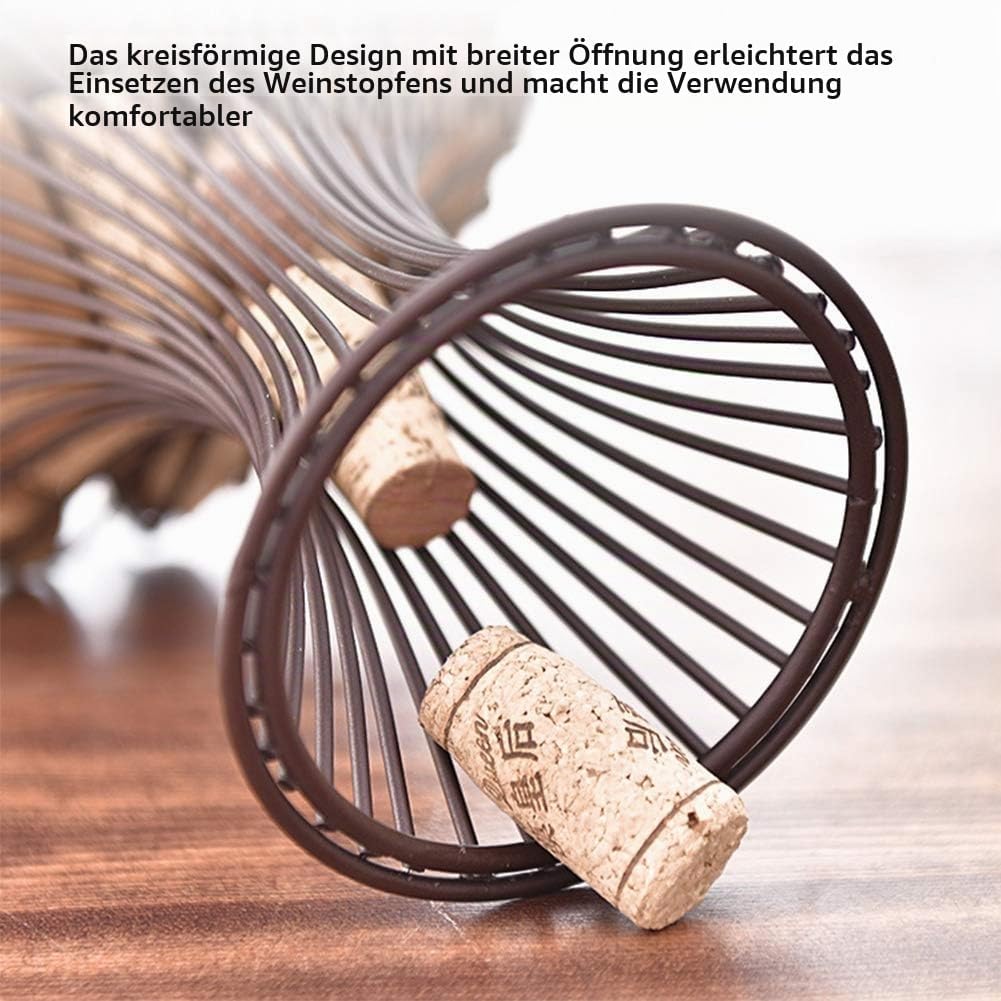 Weinkorken Lagerung Weinflasche Fass Kork Stopper Aufbewahrungskorb Halter Eisenkork Sammelbehälter