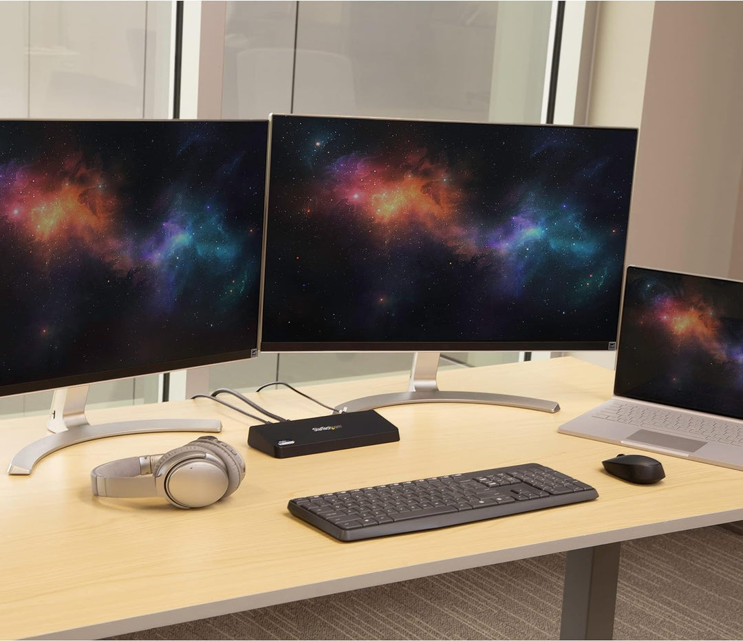 StarTech.com USB 3.0 Dockingstation für zwei Monitore mit HDMI & 4K DisplayPort - USB 3.0 auf 4x USB