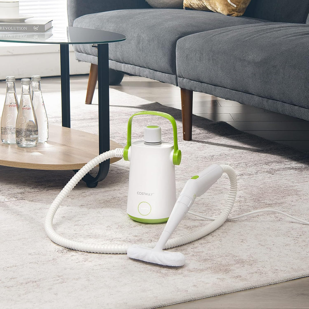 FANTASK 1000W Dampfreiniger Handgerät, 300 ml Wasserkapazität & 10 Zubehörsätze, Steamshot Steam Cle