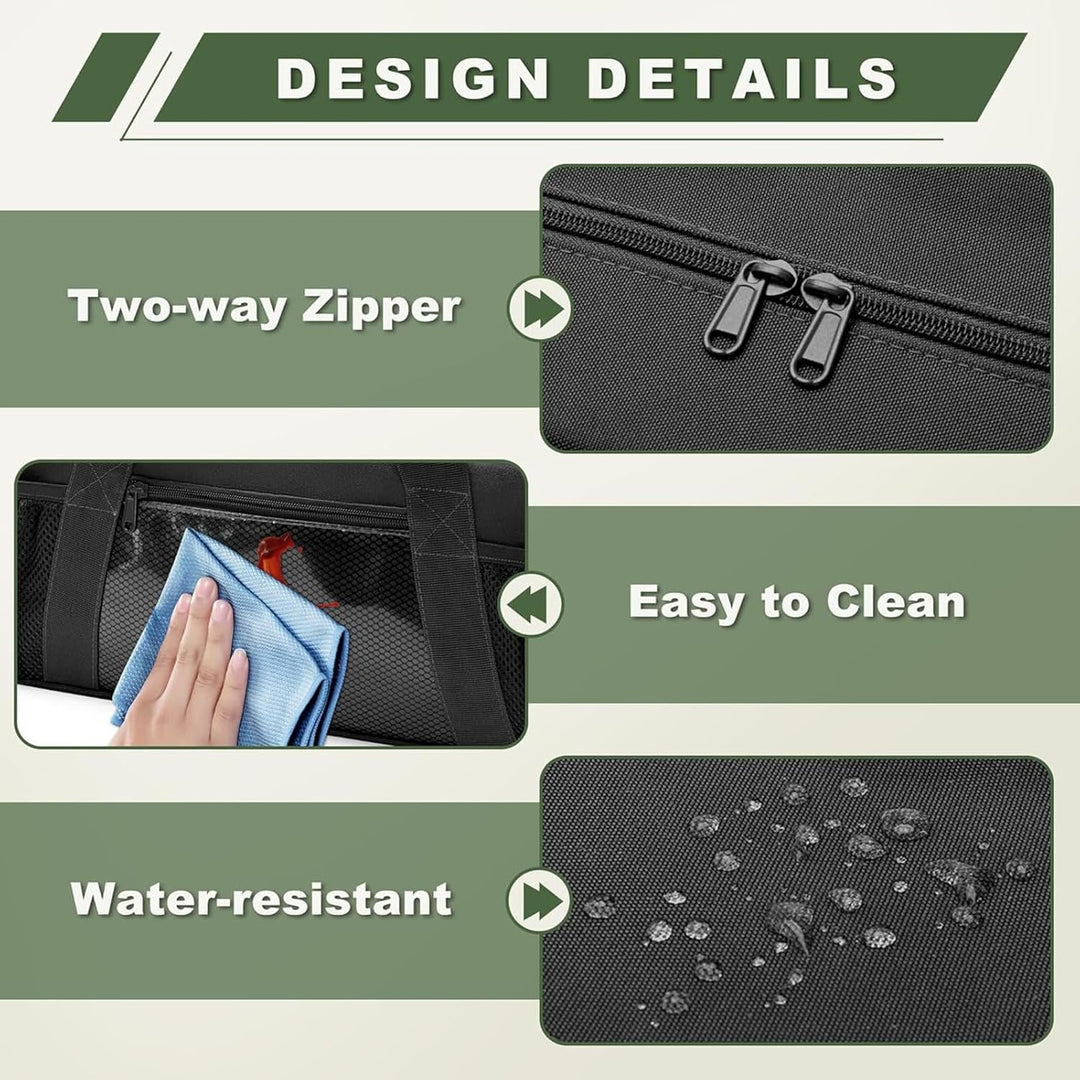 Generisch Grillzubehör-Tasche | Aufbewahrungsbox Für Grillutensilien 56 X 17 X 18 cm,Grosse Aufbewah