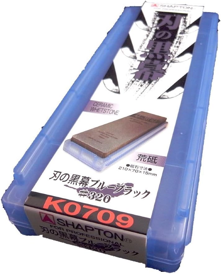 SHAPTON Ha No Kuromaku Keramik-Schleifstein (D-Set) grobe Körnung (#320) + mittlere Körnung (#1000)
