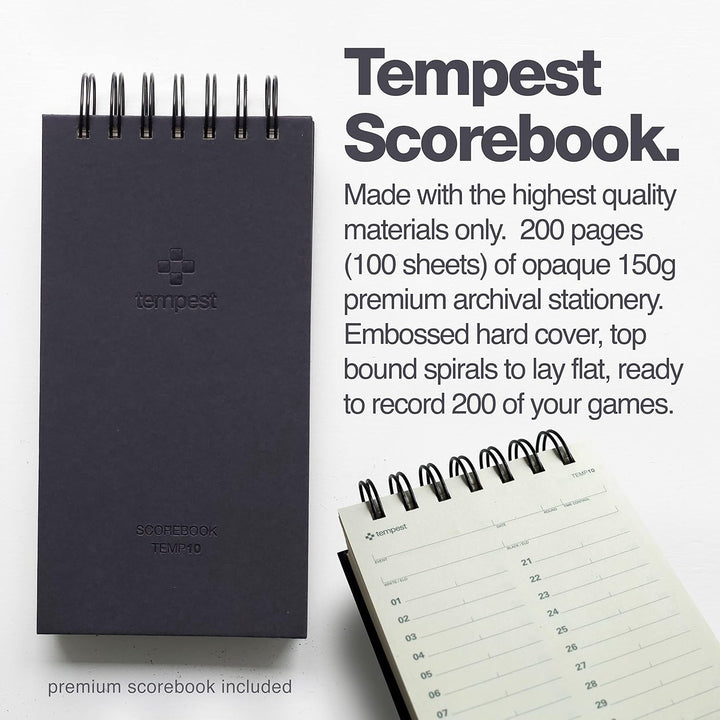 Tempest MagSplit™ Tragbares Schachbrett aus Holz in voller Grösse und Tempest All-in™ wetterfeste Sc