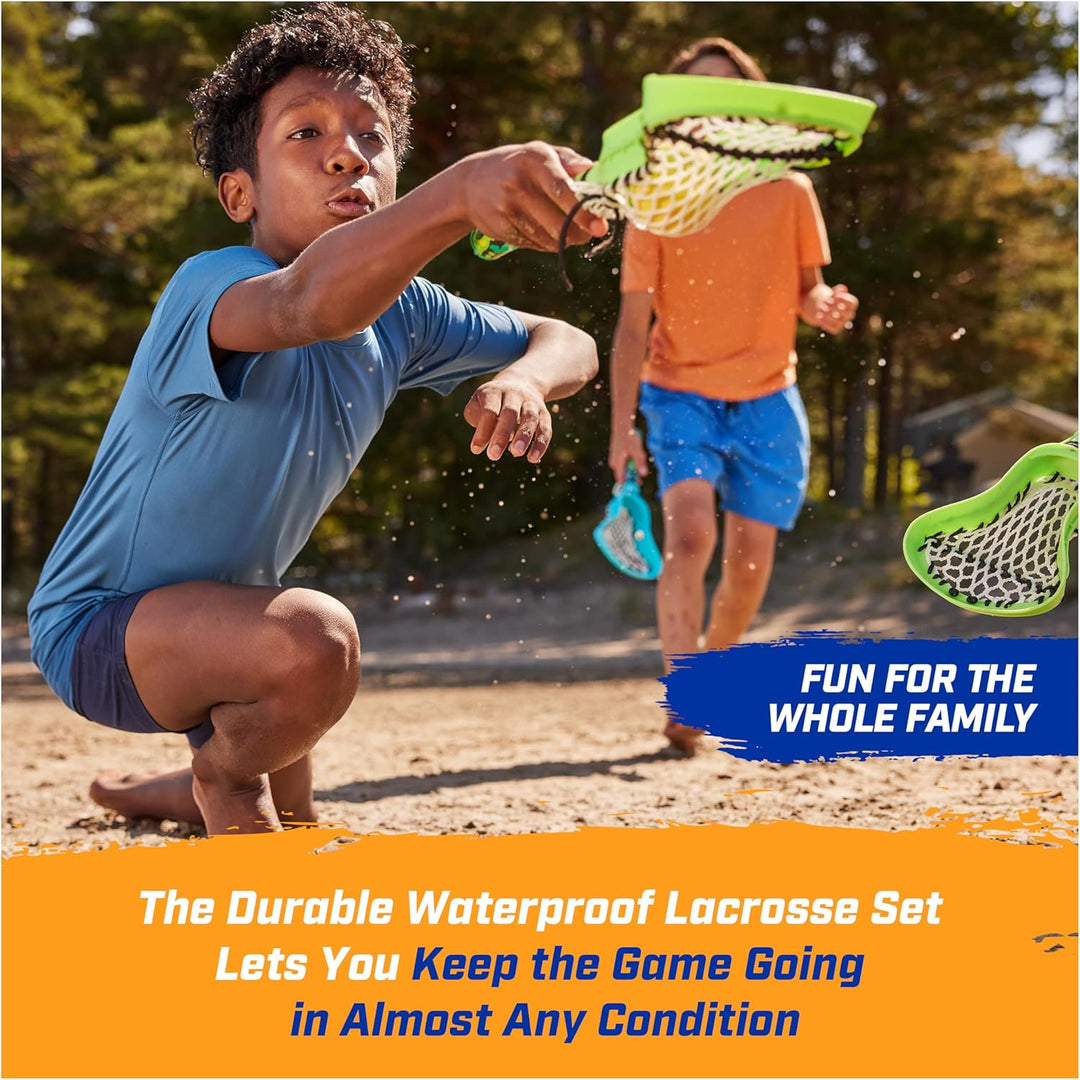 SwimWays Hydro Lacrosse Wasserdichtes Lacrosse Set, Outdoor-Spiele für Erwachsene und Kinder, Sporta