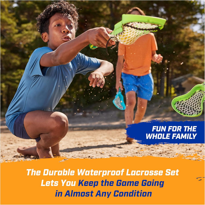 SwimWays Hydro Lacrosse Wasserdichtes Lacrosse Set, Outdoor-Spiele für Erwachsene und Kinder, Sporta