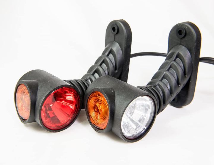 2 x LED Gummi Begrenzungsleuchte Seitenleuchte 12V 24V mit E-Prüfzeichen Positionsleuchte Auto LKW P