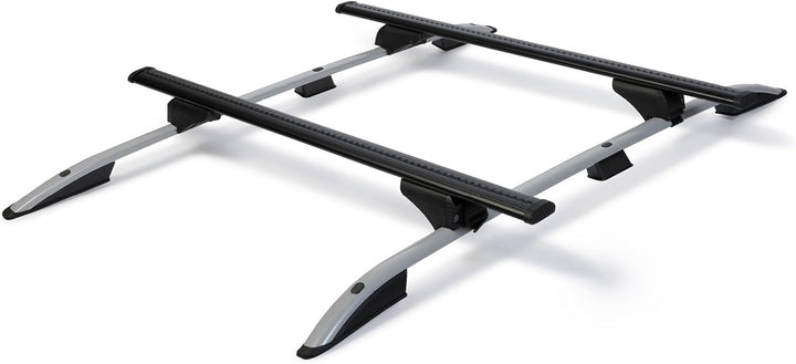 Dachträger passend für Renault Koleos ab 2008-2016 offene Dachreling 125 cm Schwarz, Querträger, Dac