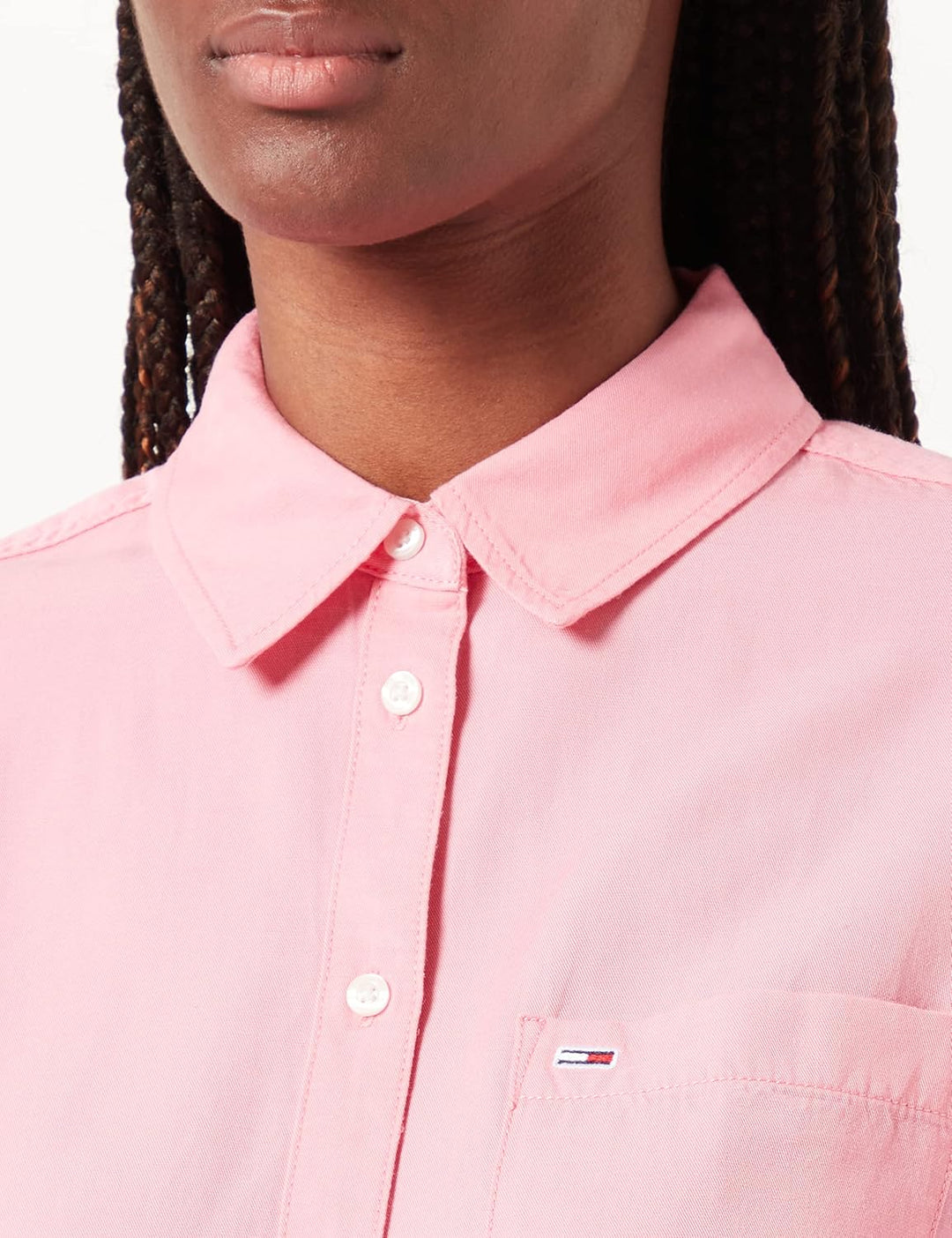 Tommy Hilfiger Damen Tjw Schnürung vorne Hemd, Fresh Pink, XS