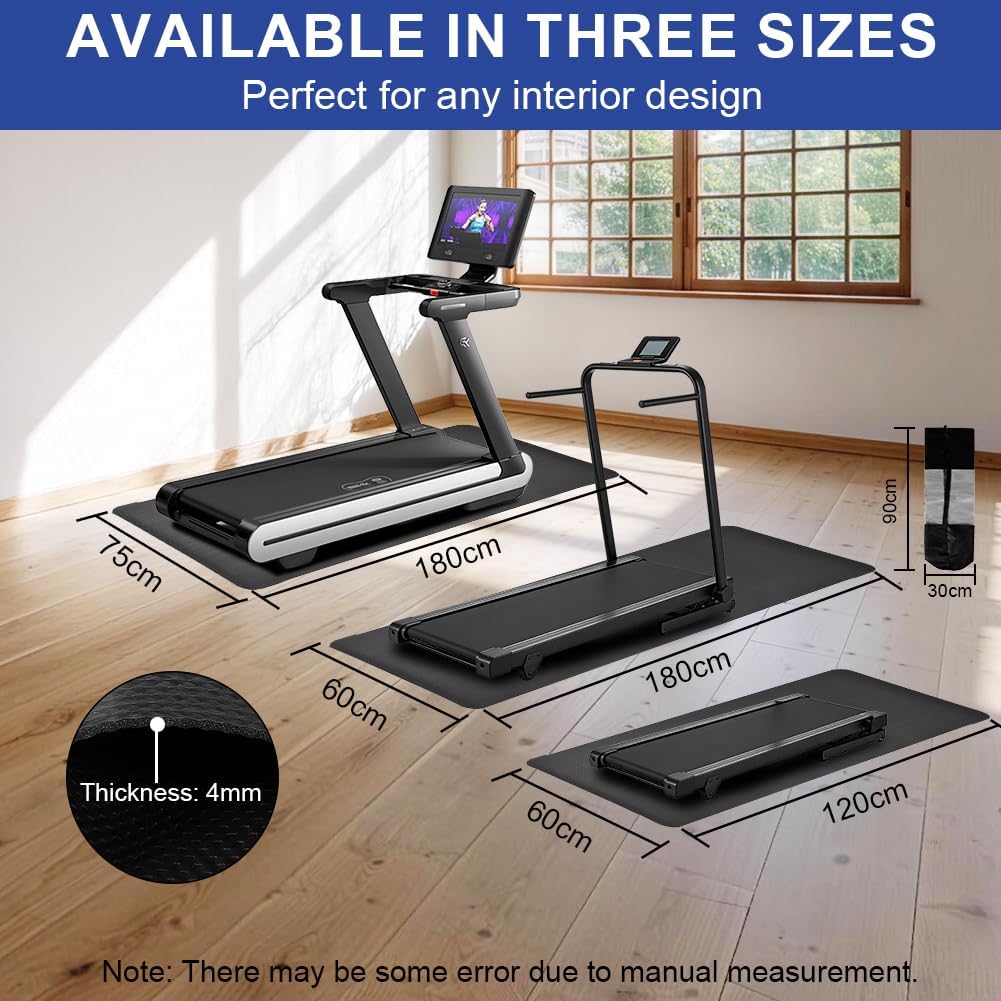 DiULi Yogamatte, Bodenschutzmatte Fitnessgerät Fitnessmatte mit Tragegurt und Tasche, für Pilates, W