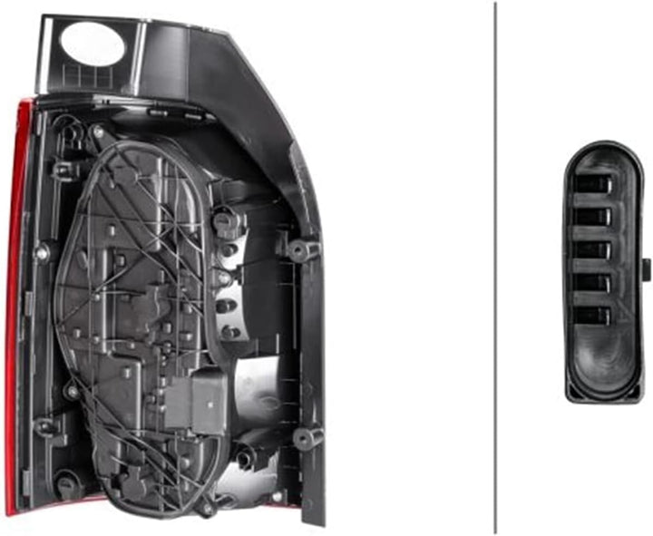 HELLA 2SD 012 336-081 Heckleuchte - rechts - für u.a. VW T6 Box (Sga, Sgh, Sha, Shh), Rechts