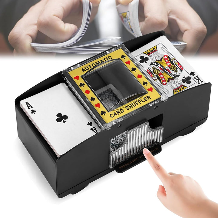 Kartenmischmaschine Elektrische, Automatischer Kartenmischer, Mischmaschine für 2 Decks, Automatisch