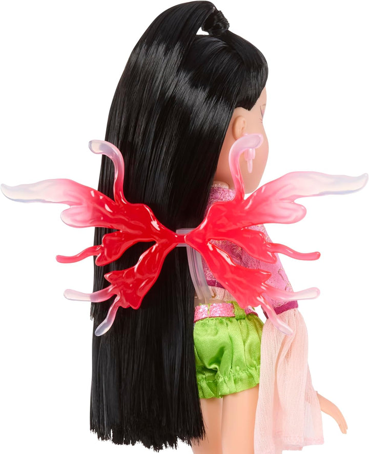 Bratz Fashion Pixiez Jade - Fantasy-Sammelpuppe mit Echter Mode und Accessoires, Flügel Verwandeln S