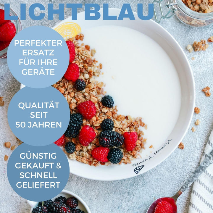 LICHTBLAU 2er Set Mitnehmer für Bosch Küchenmaschine MUM4 & MUM8 I Durchlaufschnitzler Ersatzteil pa