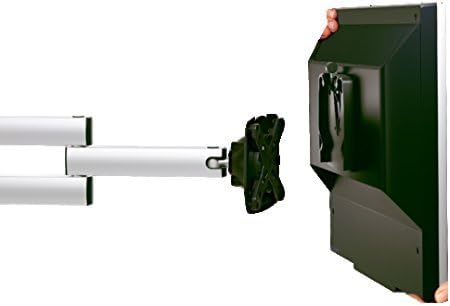Novus Dahle 962+0119+001 Monitorhalterung, Metall, Silber/antrazit, 32,5 x 12 x 3 cm