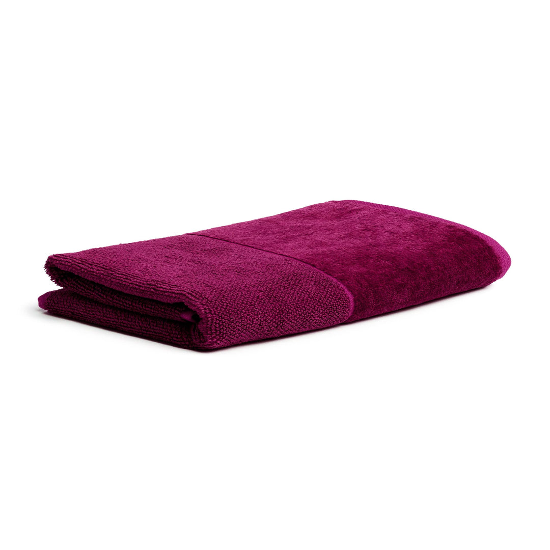möve Bamboo Luxe Duschtuch 80 x 150 cm aus 60% Baumwolle / 40% Viskose aus Bambus-Zellstoff, berry 8