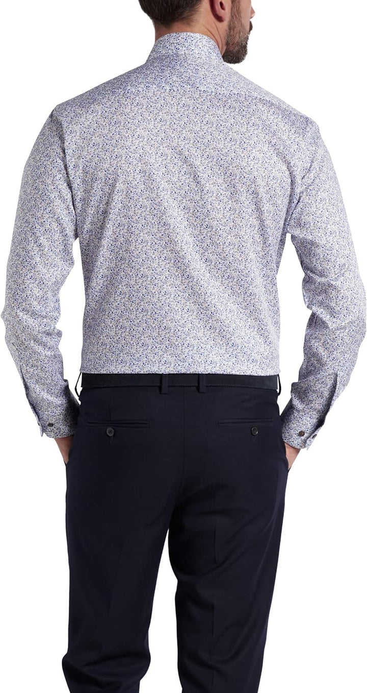 eterna Langarm Hemd Modern Fit Twill Bedruckt