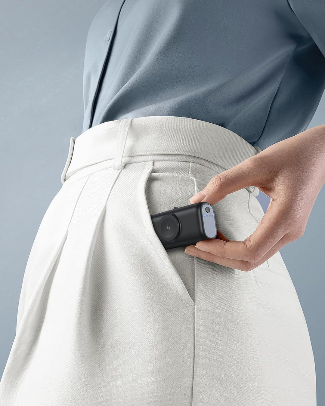 3 in 1 Mini Powerbank USB C für iPhone,5000mAh Klein Power Bank für iWatch,Kompatibel mit iPhone 17