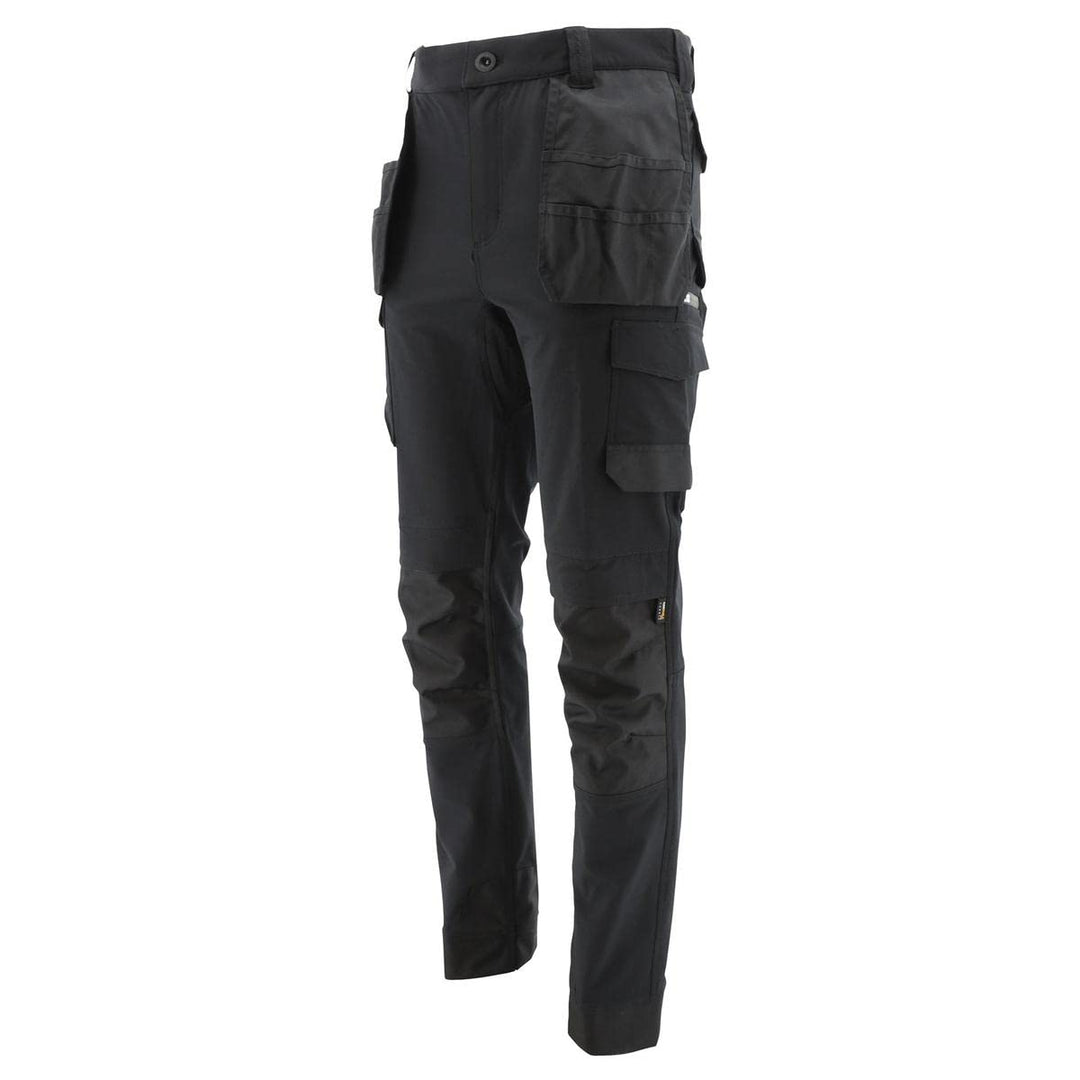 Caterpillar CAT Workwear Herren Tech Stretch DWR Stretch Arbeitshose 30W / 32L Schwarz, 30W / 32L Sc
