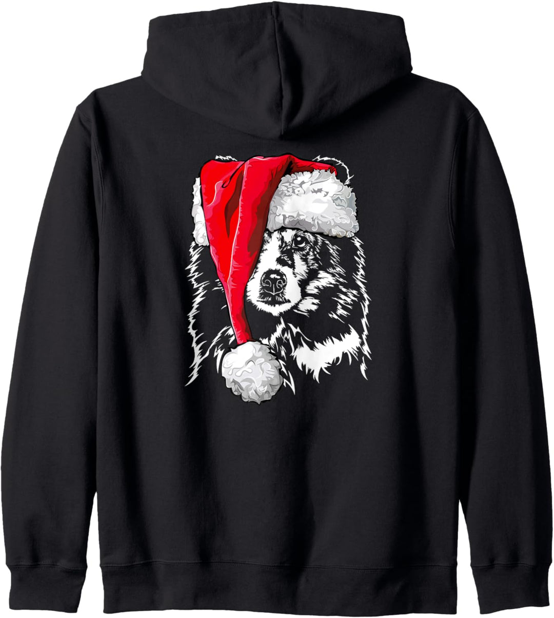 Shetland Sheepdog Sheltie Weihnachtsmann Weihnachten Hunde Kapuzenjacke