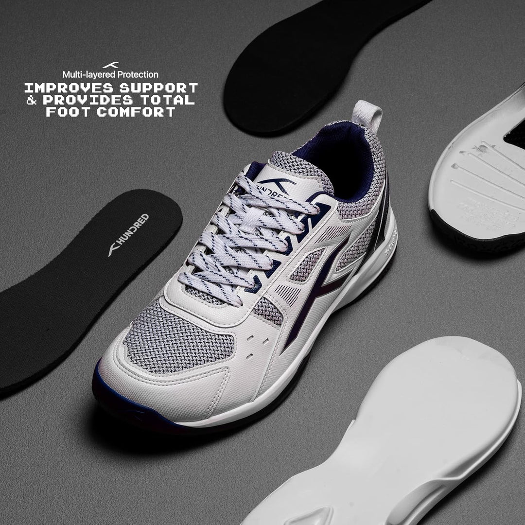 Raze Non-Marking Professional Badminton Schuhe für Herren | Material Obermaterial: Polyester, Sohle: