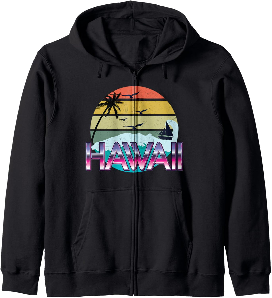 Retro Hawaii vacation Kapuzenjacke