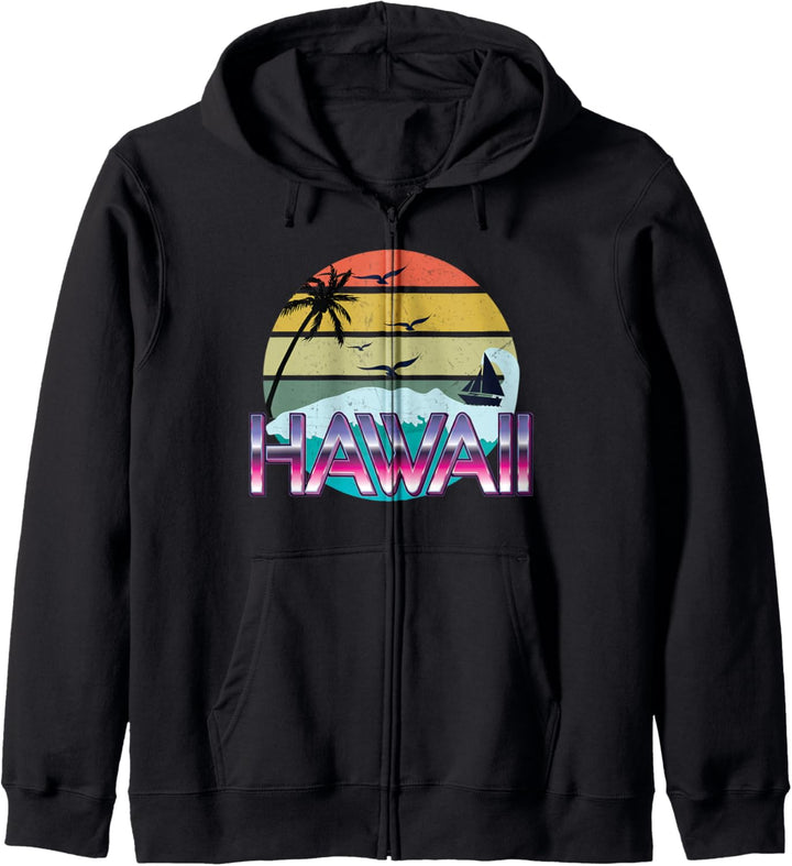 Retro Hawaii vacation Kapuzenjacke