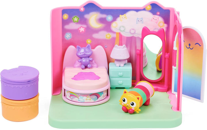 Gabby‘s Dollhouse Deluxe Raum, Sweet Dreams, Schlafzimmer mit Kuschelkatze &amp; Deluxe Raum, Purr-ific