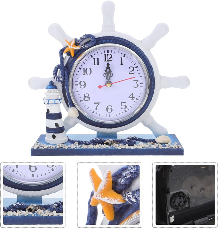 Garneck 1Stk Bürodekoration herrenuhren die Büroeinrichtung Leuchtturm-Ornament aus Harz dekorative