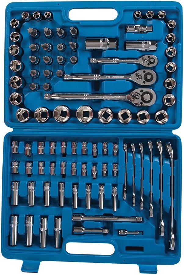 Silverline 868818 Mechaniker-Werkzeug, 90-tlg. Satz 90-tlg. 1 90-Piece, 1 90-Piece