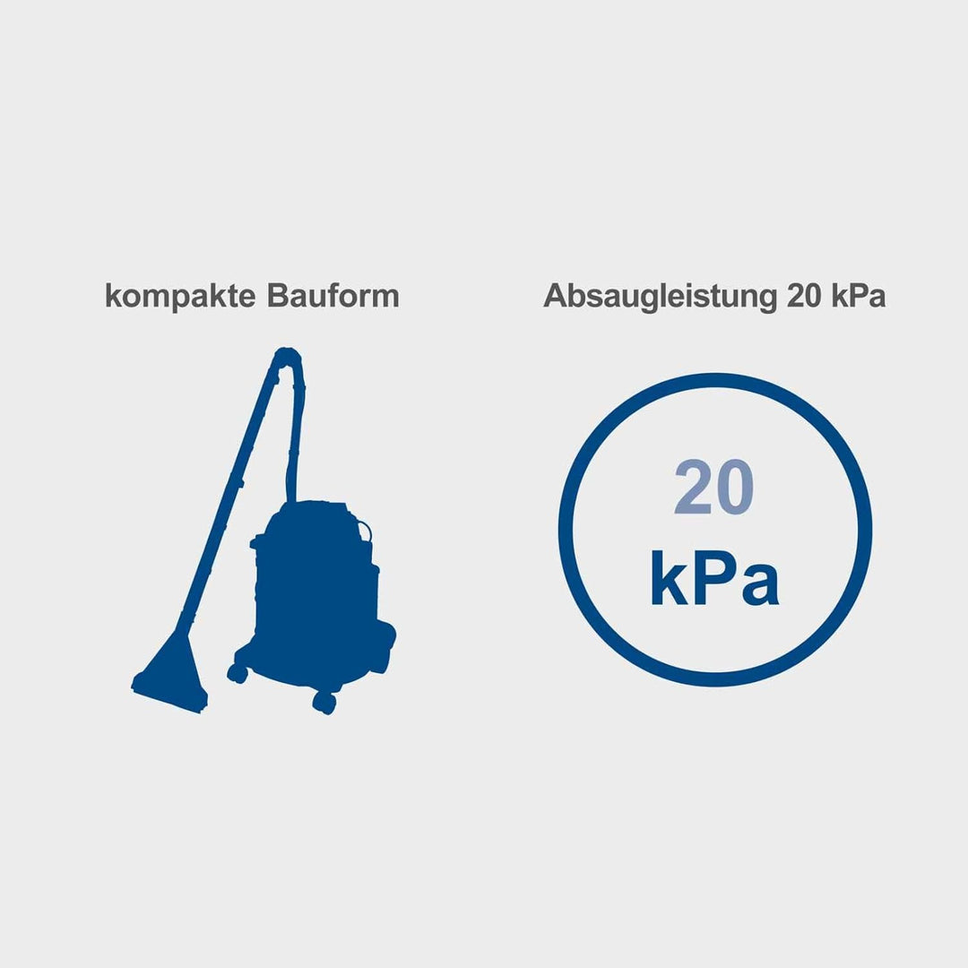 Scheppach Sprüh - und Waschsauger SprayVac20 | 5in1 Funktionen: Trocken & Nasssaugen, Sprühen, Ausbl
