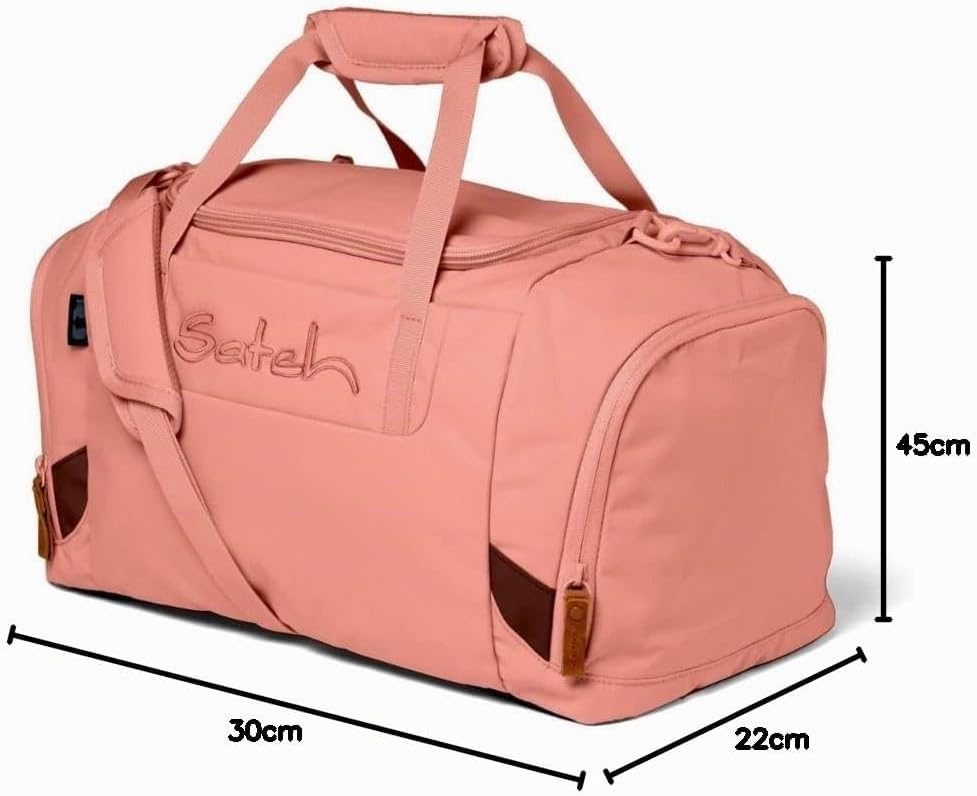 satch Pack Schulrucksack Set 3tlg. mit Sporttasche und Schlamperbox Nordic Coral, Nordic Coral