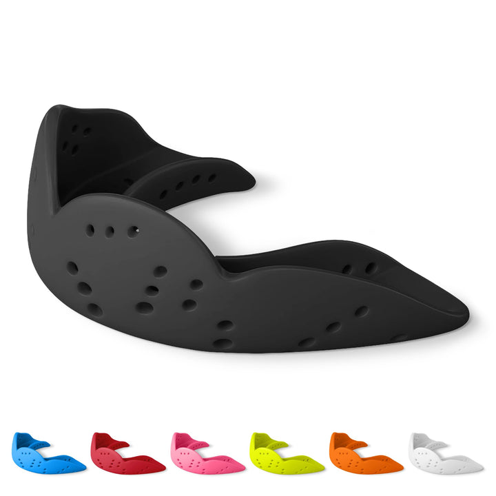 SISU Erwachsene Nextgen Aero Zahnschutz Senior Charcoal Black, Senior Charcoal Black