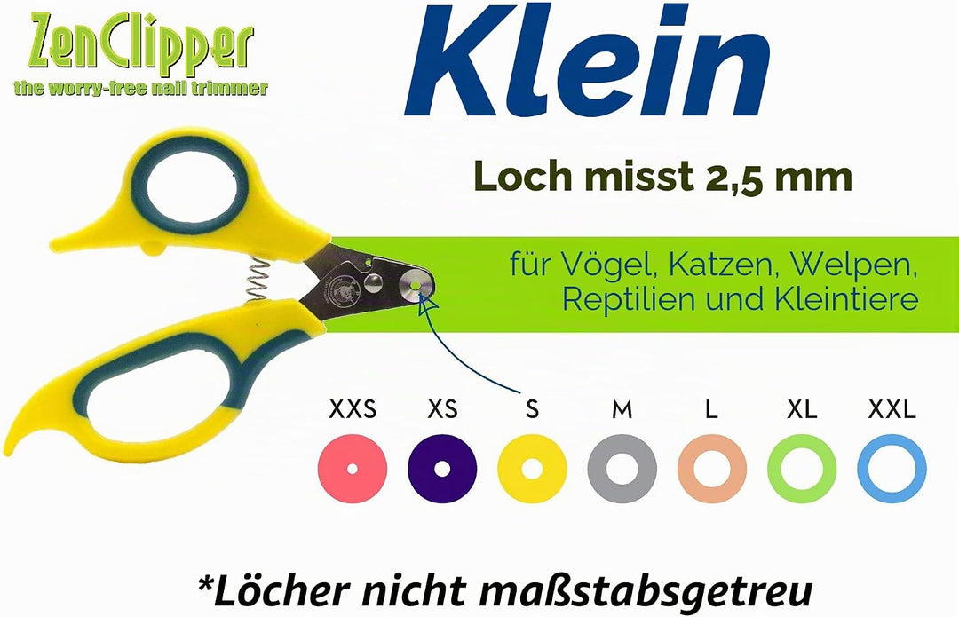Zen Clipper eine revolutionäre Neue Pet Nail Clipper, die das Clip Nur die Spitze des Nail. Gelb 2.5