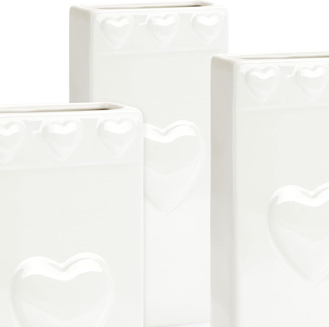 com-four® 3x Luftbefeuchter Heizung - Heizkörper Luftbefeuchter mit Herzmuster - Heizung Wasserverdu