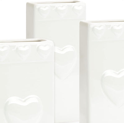 com-four® 3x Luftbefeuchter Heizung - Heizkörper Luftbefeuchter mit Herzmuster - Heizung Wasserverdu