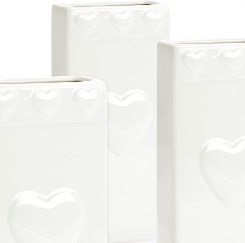 com-four® 3x Luftbefeuchter Heizung - Heizkörper Luftbefeuchter mit Herzmuster - Heizung Wasserverdu