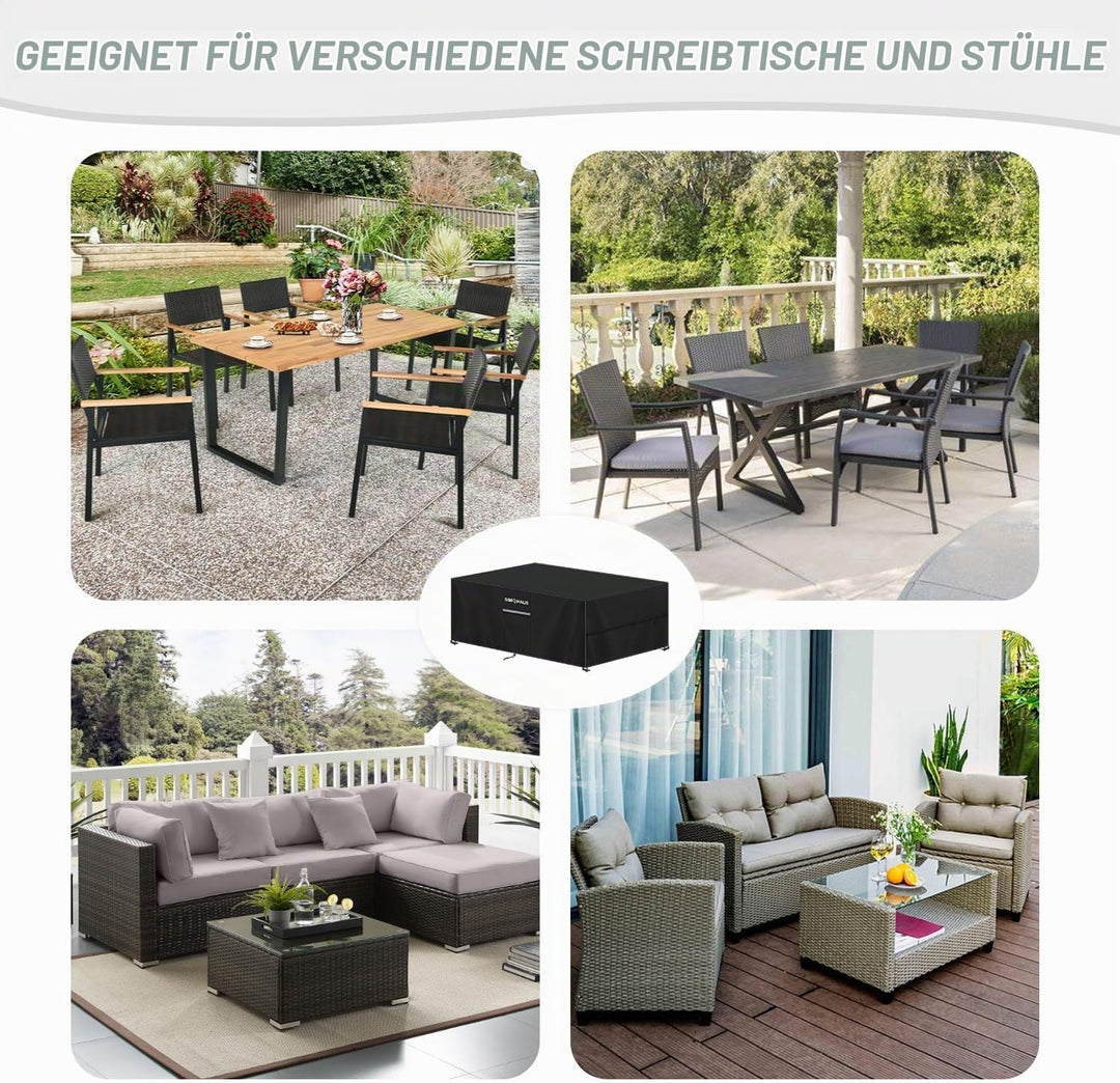 Abdeckung Gartenmöbel Abdeckplane Gartenmöbel Wasserdicht | 420D Oxford Schutzhülle Gartenmöbel Abde