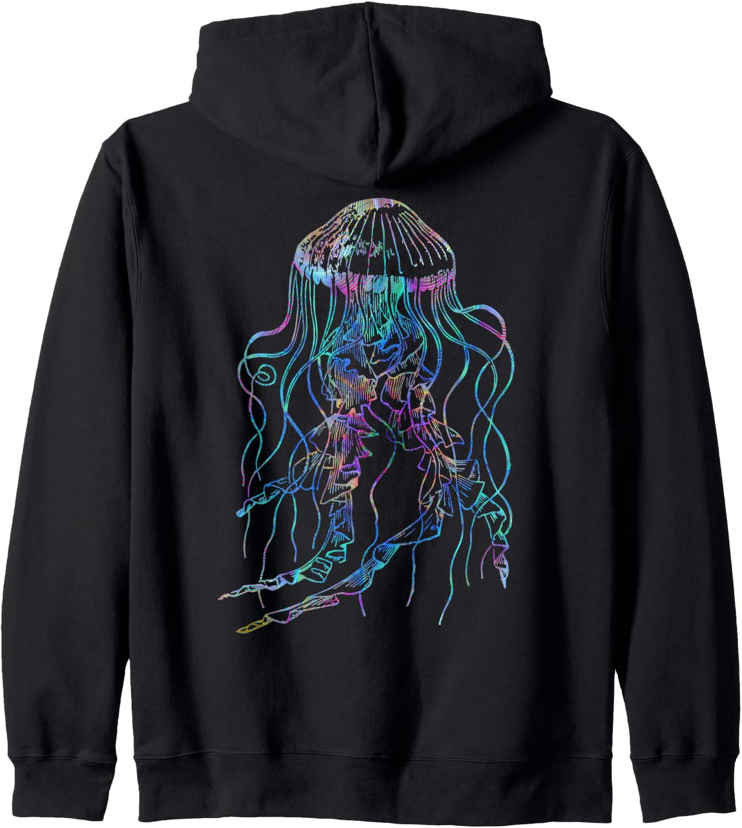 Psychedelic Jellyfish Trippy Surreal Colorful Ocean Creature Kapuzenjacke
