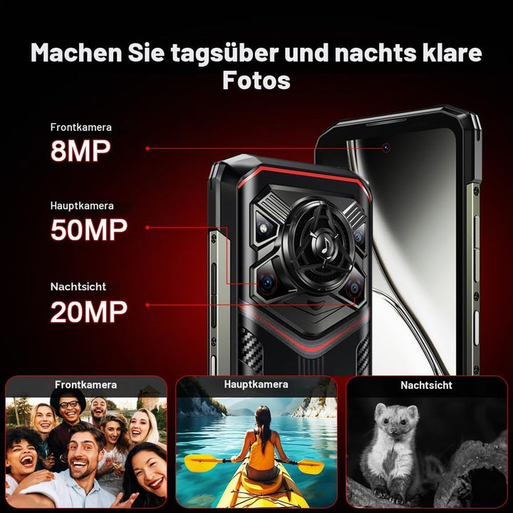DOOGEE Blade 20 Pro 4G Outdoor Handy Ohne Vertrag,11800mAh, 24GB+256GB(2TB) Outdoor Smartphone, 50MP