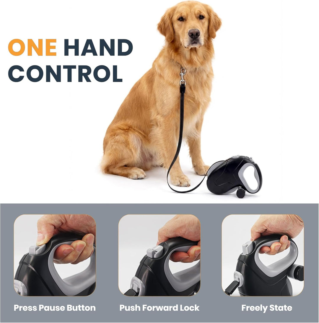 10m Hundeleine, 360° Verhedderungsfreier Rollleine Grosse Hunde,Ausziehleine Hund mit Bremsknopf Und