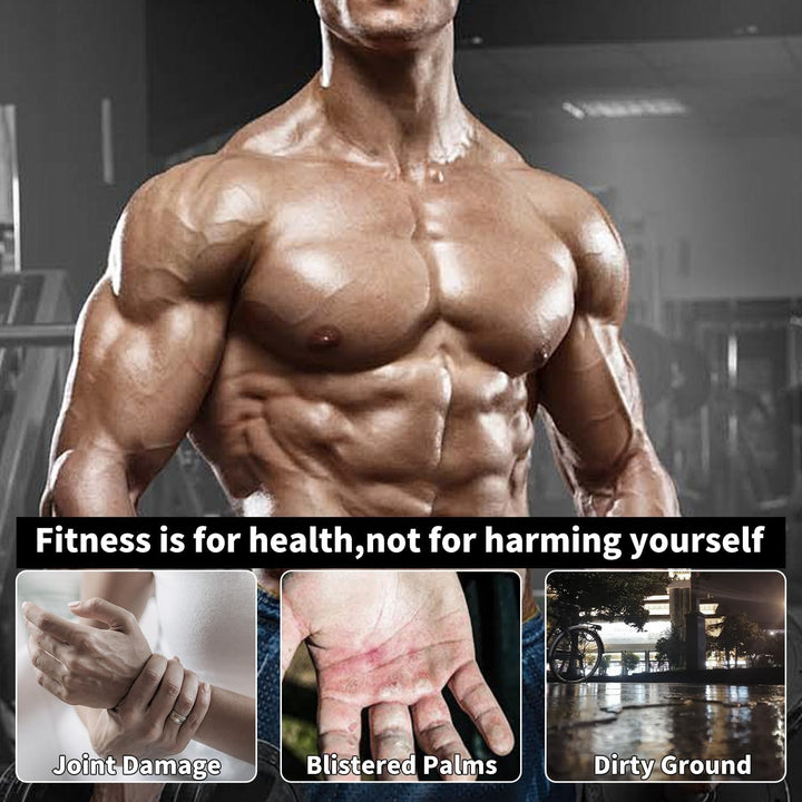 Liegestützgriffe aus Holz, 2 x Gelenkschonende & Rutschfeste Paralletes, Ergonomische Push Up Bars f