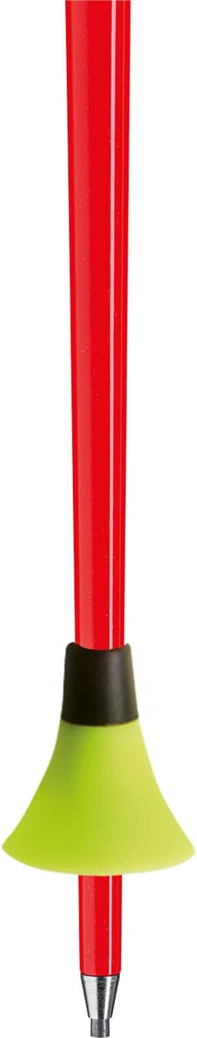 LEKI Unisex-Adult Skistock 105 Bright Red - Black - Neon Yellow, 105 Bright Red - Black - Neon Yello