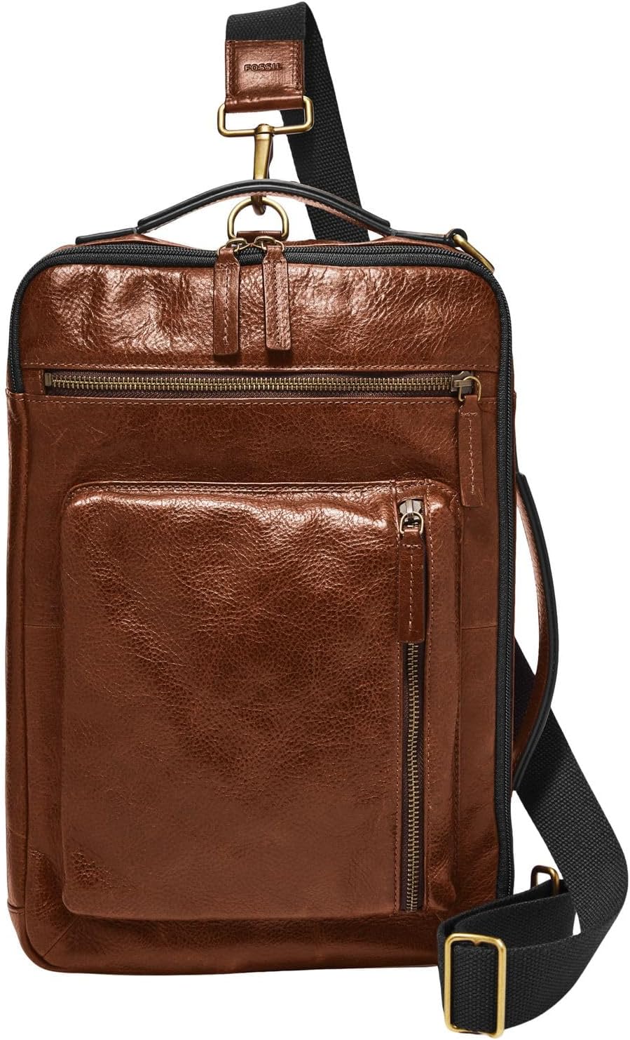 Fossil Herren Buckner Lederrucksack Braun, Braun