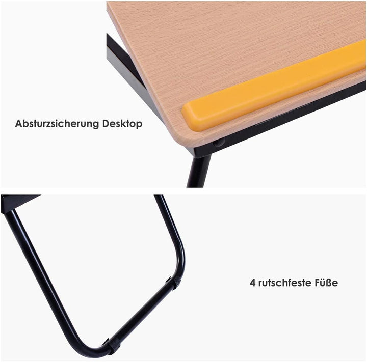 COSTWAY Laptoptisch Betttisch Notebooktisch Betttablett  Arbeitstisch Tisch faltbar Lapdecks
