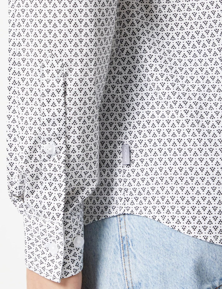 s.Oliver Herren Hemd Langarm mit Minimal AOP M 01a1, M 01a1