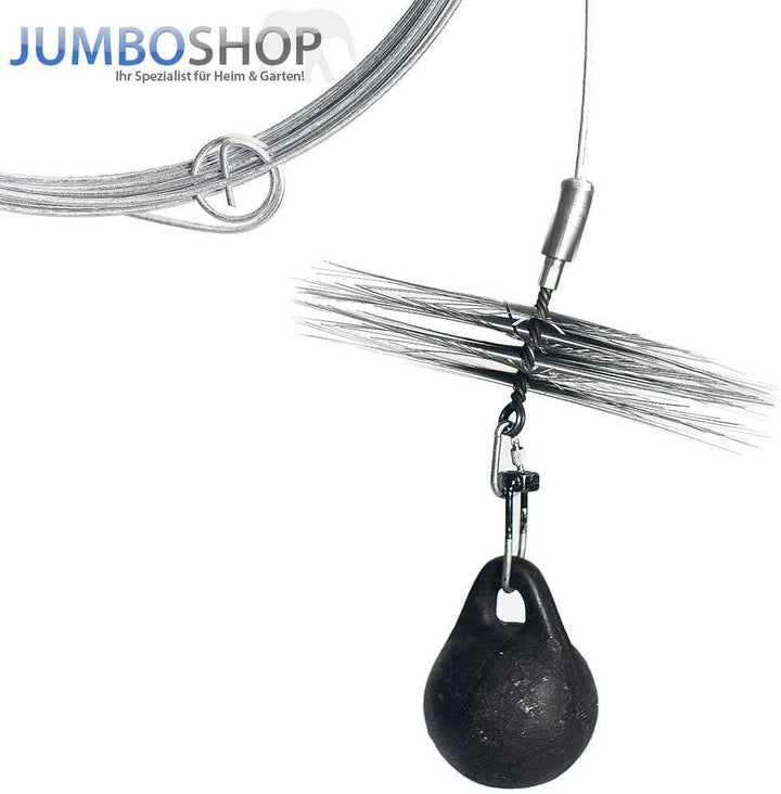 Schubstange Kesselstab STARR Öse M12 Länge 100cm + 30 mm Heizkesselbürste Kesselbürsten Ofenbürste O