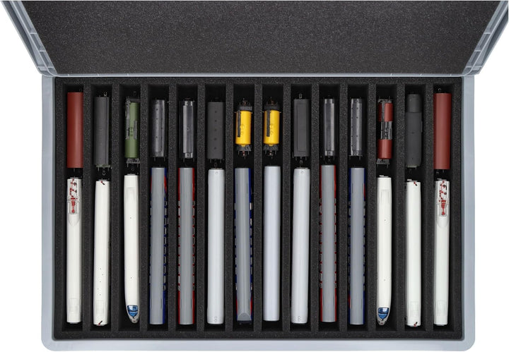 Feldherr Eurobox 60 x 40 cm Set für Modelleisenbahnen - Spur TT - 14 Fächer - Schaumstoffeinlage für