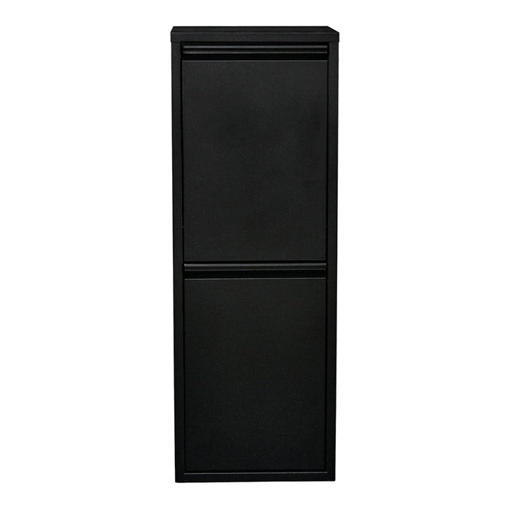 [en.casa] Mülltrennsystem Sollentuna Mülleimer 2 Fächer Küche 2 x 14 L Abfalleimer Müllschrank schma