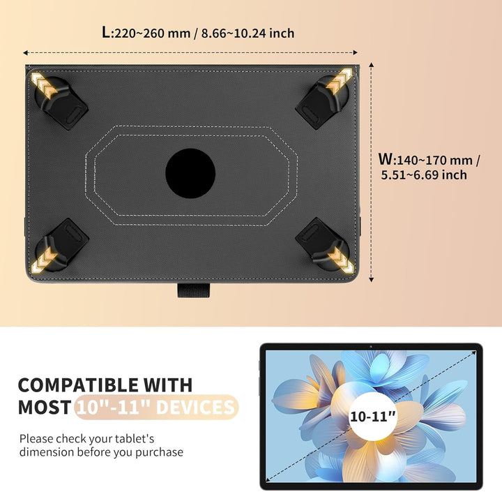 Easyacc Universal Hülle für Honor Pad X8a /Blackview Tab90 Tab60 WiFi/SGIN Tablet/Cheerjoy Tablet/CO